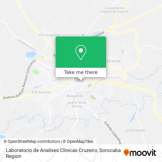 Laboratorio de Analises Clinicas Cruzeiro map