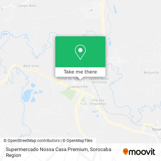 Mapa Supermercado Nossa Casa Premium