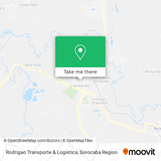 Mapa Rodrigao Transporte & Logistica