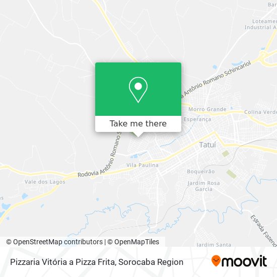 Mapa Pizzaria Vitória a Pizza Frita