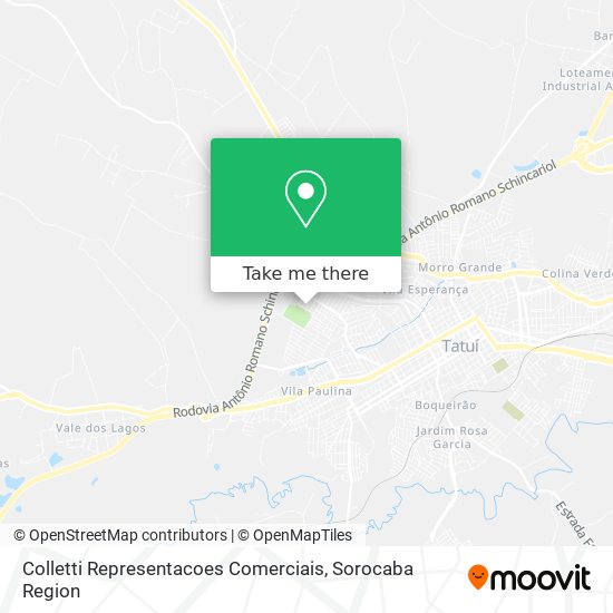 Colletti Representacoes Comerciais map