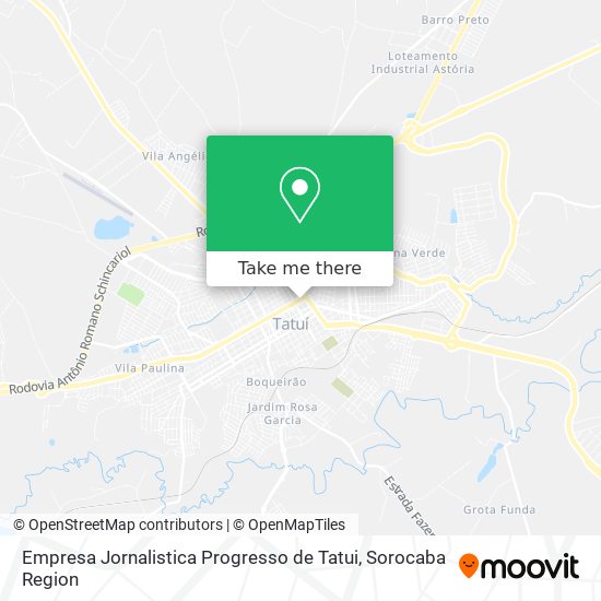 Empresa Jornalistica Progresso de Tatui map