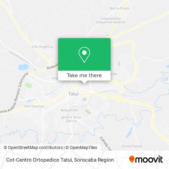 Cot-Centro Ortopedico Tatui map
