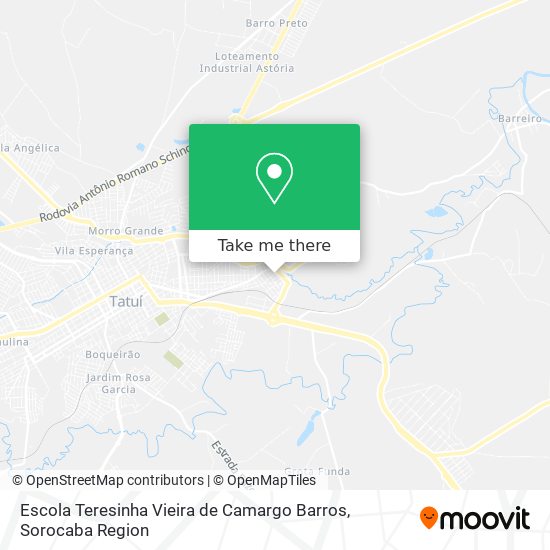 Escola Teresinha Vieira de Camargo Barros map