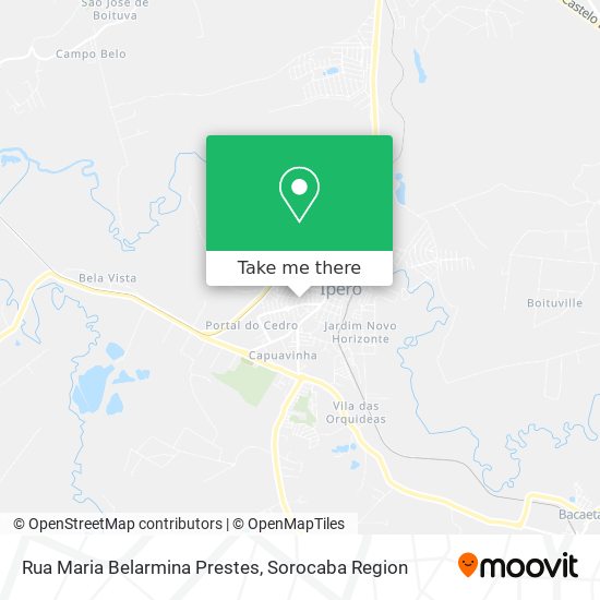 Mapa Rua Maria Belarmina Prestes