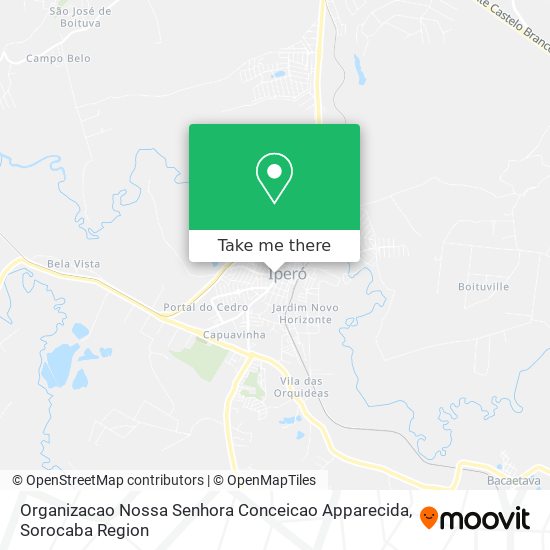 Mapa Organizacao Nossa Senhora Conceicao Apparecida