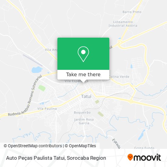 Mapa Auto Peças Paulista Tatui