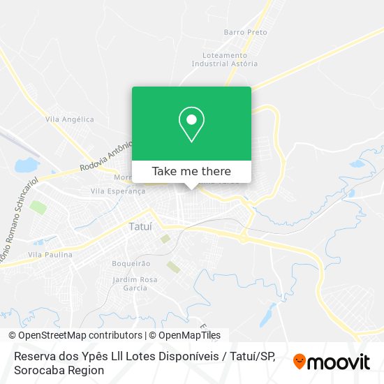 Reserva dos Ypês Lll Lotes Disponíveis / Tatuí / SP map