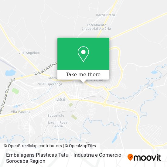 Embalagens Plasticas Tatui - Industria e Comercio map