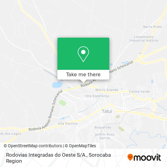 Rodovias Integradas do Oeste S / A. map