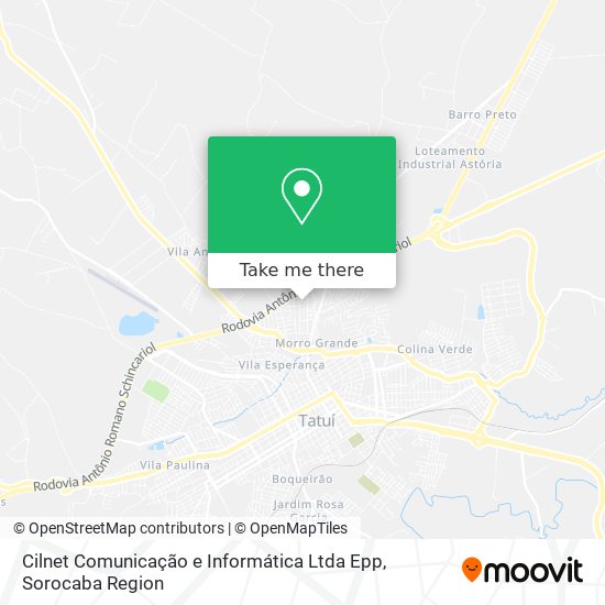 Mapa Cilnet Comunicação e Informática Ltda Epp