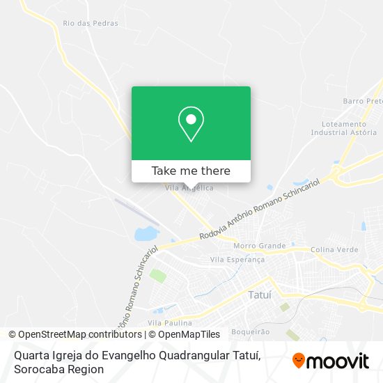 Quarta Igreja do Evangelho Quadrangular Tatuí map