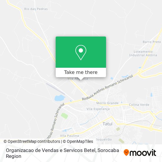 Organizacao de Vendas e Servicos Betel map