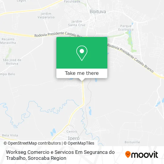 Workseg Comercio e Servicos Em Seguranca do Trabalho map