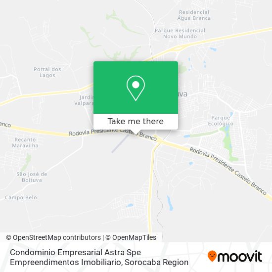 Mapa Condominio Empresarial Astra Spe Empreendimentos Imobiliario