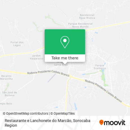Restaurante e Lanchonete do Marcão map