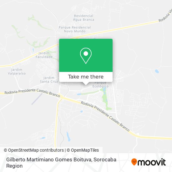 Mapa Gilberto Martimiano Gomes Boituva