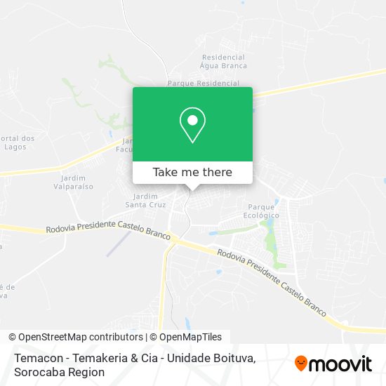 Temacon - Temakeria & Cia - Unidade Boituva map
