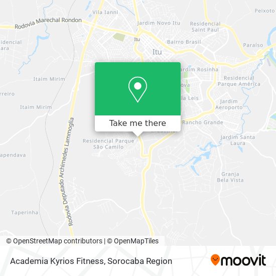 Academia Kyrios Fitness map