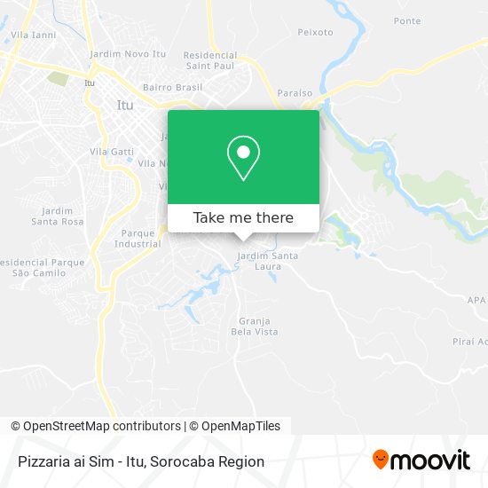 Mapa Pizzaria ai Sim - Itu