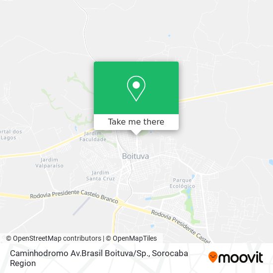 Mapa Caminhodromo Av.Brasil Boituva / Sp.