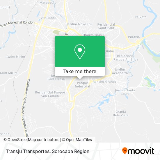 Transju Transportes map