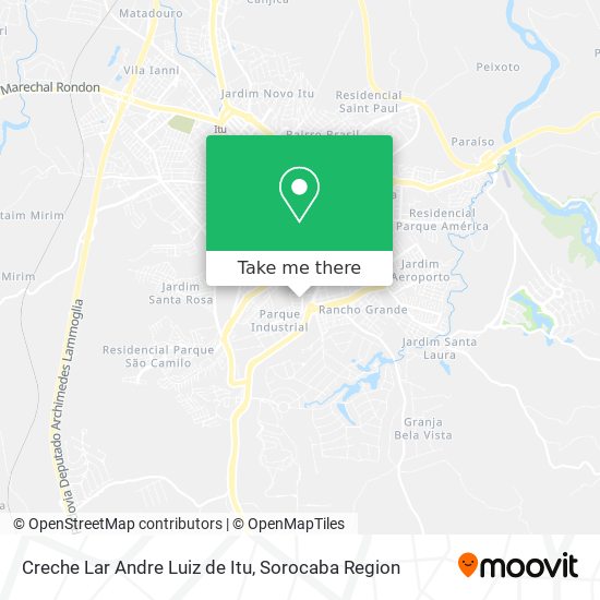 Creche Lar Andre Luiz de Itu map