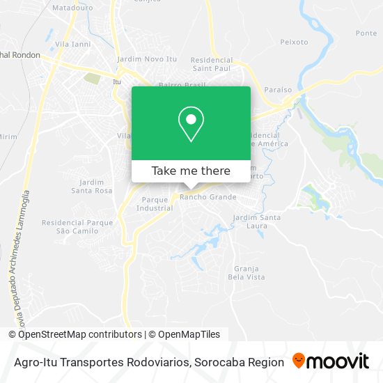 Agro-Itu Transportes Rodoviarios map