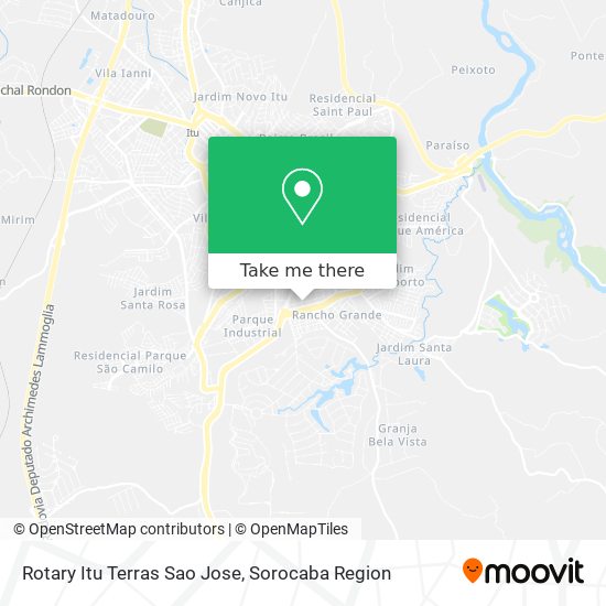 Mapa Rotary Itu Terras Sao Jose