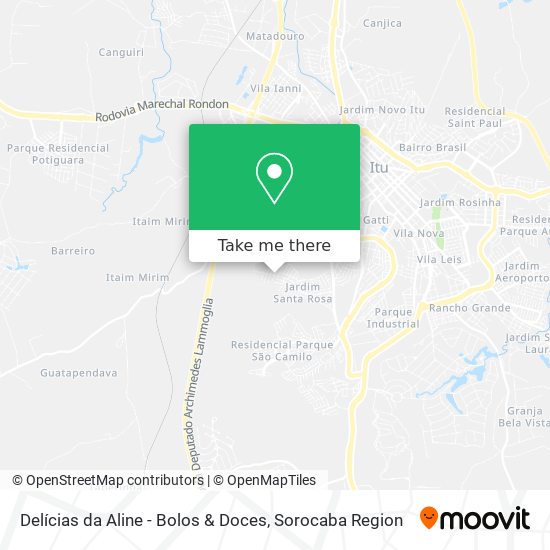 Delícias da Aline - Bolos & Doces map