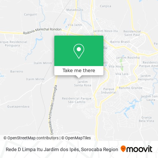 Rede D Limpa Itu Jardim dos Ipês map