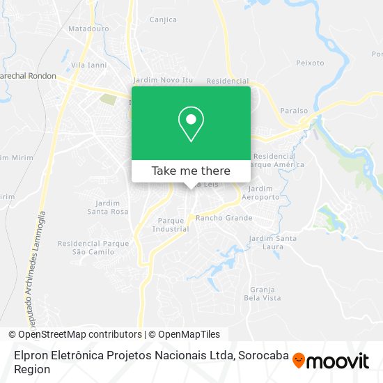 Elpron Eletrônica Projetos Nacionais Ltda map