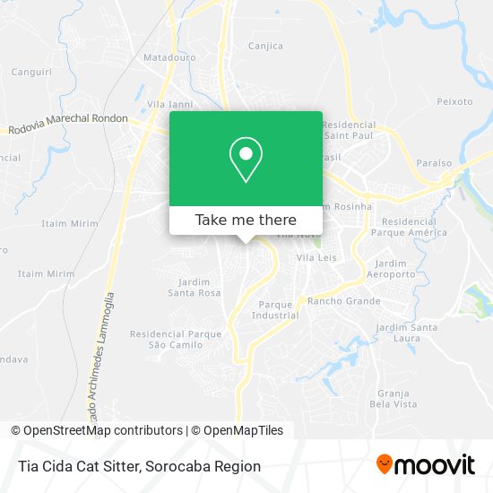 Tia Cida Cat Sitter map