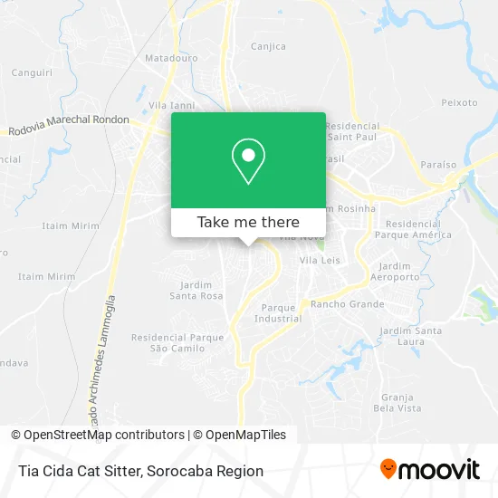 Tia Cida Cat Sitter map