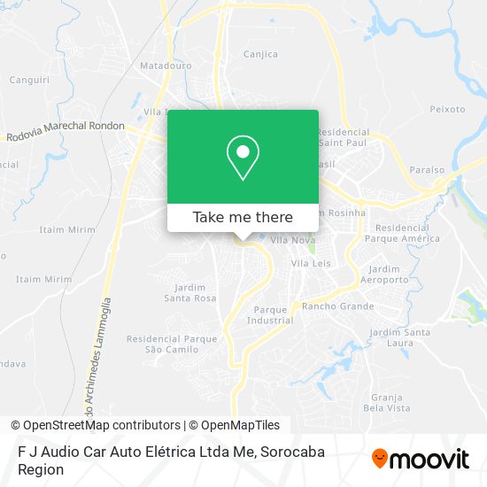 F J Audio Car Auto Elétrica Ltda Me map