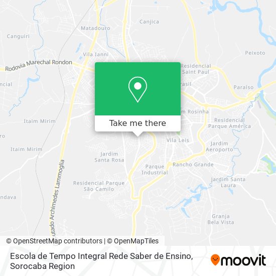 Escola de Tempo Integral Rede Saber de Ensino map