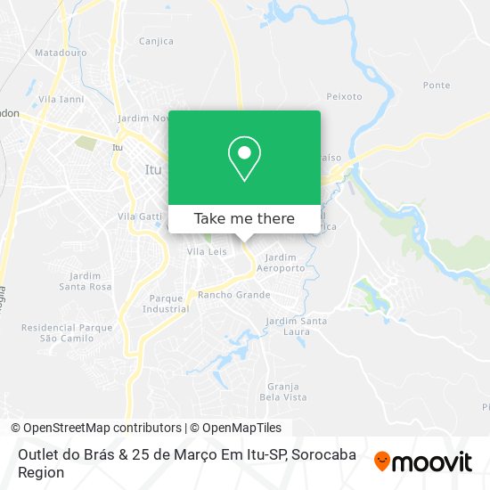 Mapa Outlet do Brás & 25 de Março Em Itu-SP