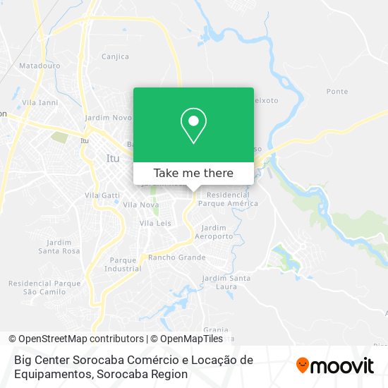 Big Center Sorocaba Comércio e Locação de Equipamentos map