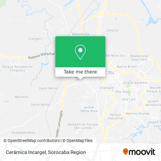 Cerâmica Incargel map