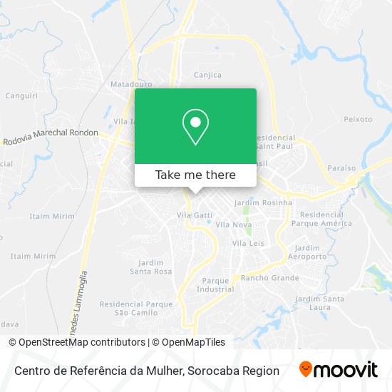 Centro de Referência da Mulher map