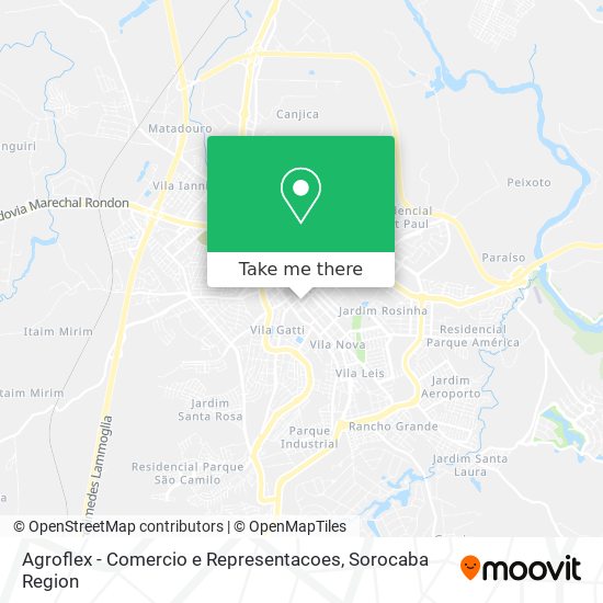 Agroflex - Comercio e Representacoes map