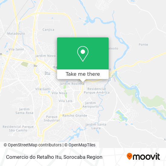 Comercio do Retalho Itu map