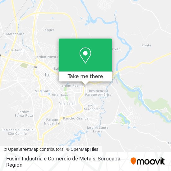 Mapa Fusim Industria e Comercio de Metais