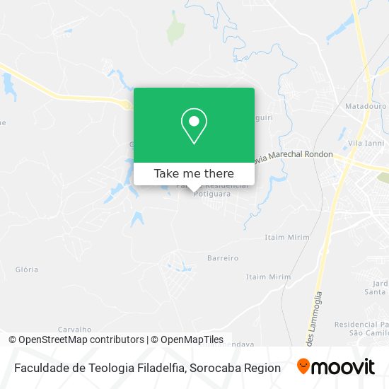 Faculdade de Teologia Filadelfia map