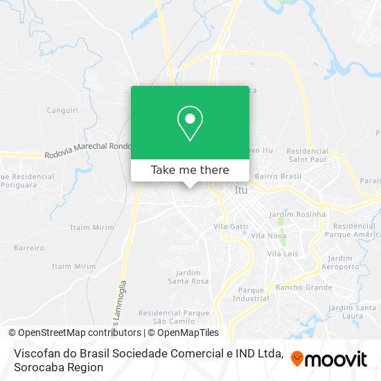 Viscofan do Brasil Sociedade Comercial e IND Ltda map
