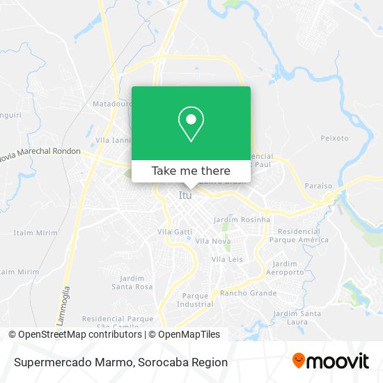 Supermercado Marmo map