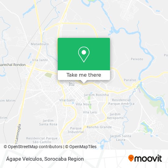 Ágape Veículos map