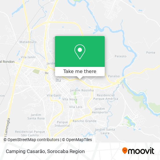 Camping Casarão map