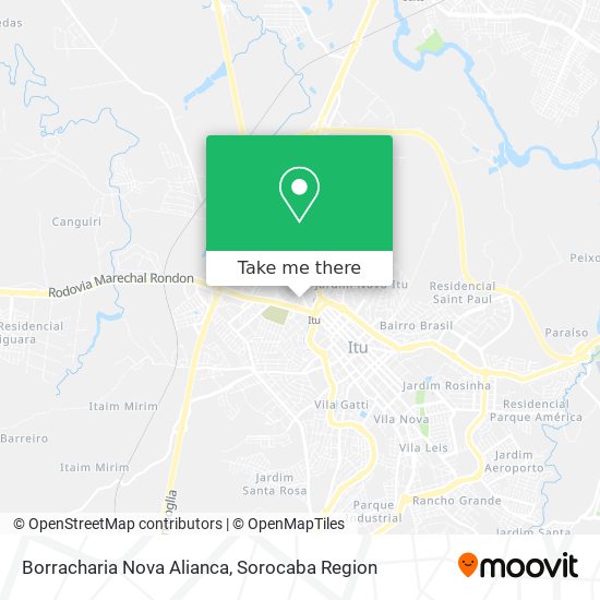 Borracharia Nova Alianca map