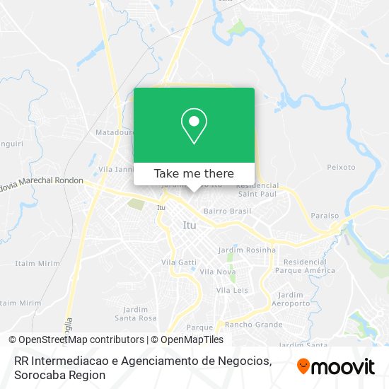 RR Intermediacao e Agenciamento de Negocios map